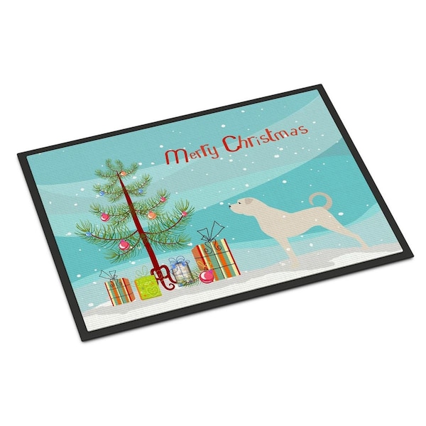 Carolines Treasures Anatolian Shepherd Merry Christmas Tree Indoor or Outdoor Mat, 24 x 36 BB2995JMAT - main